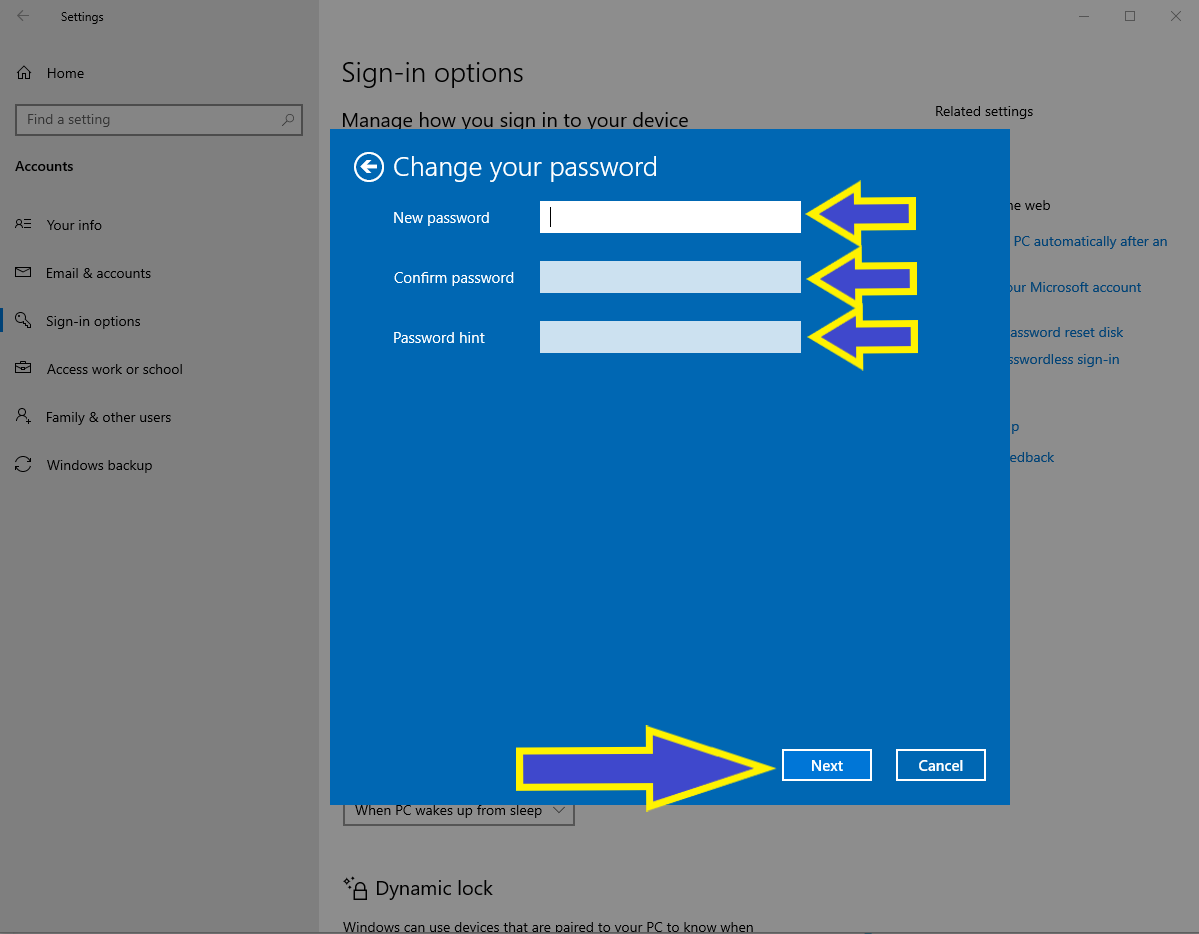 Windows 10 New password - TechZee IT Solutions