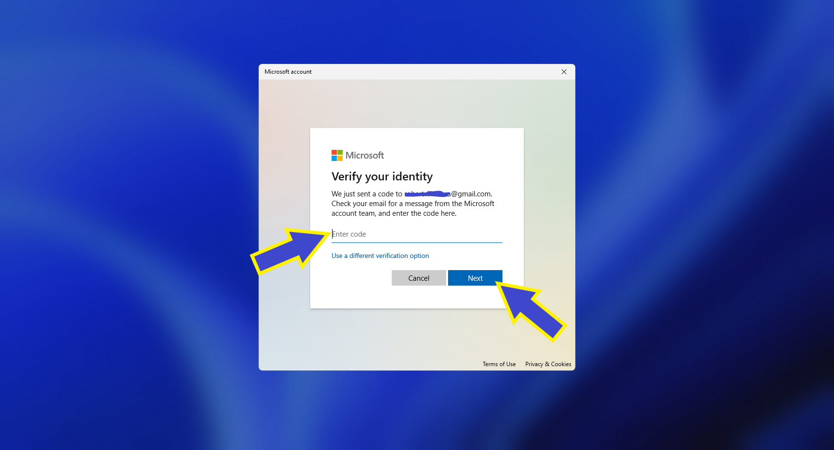 Windows 11 Verify your identity enter code - TechZee IT Solutions